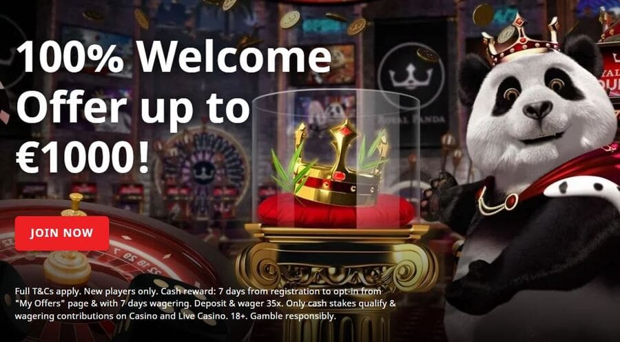 Royal Panda Casino Banner