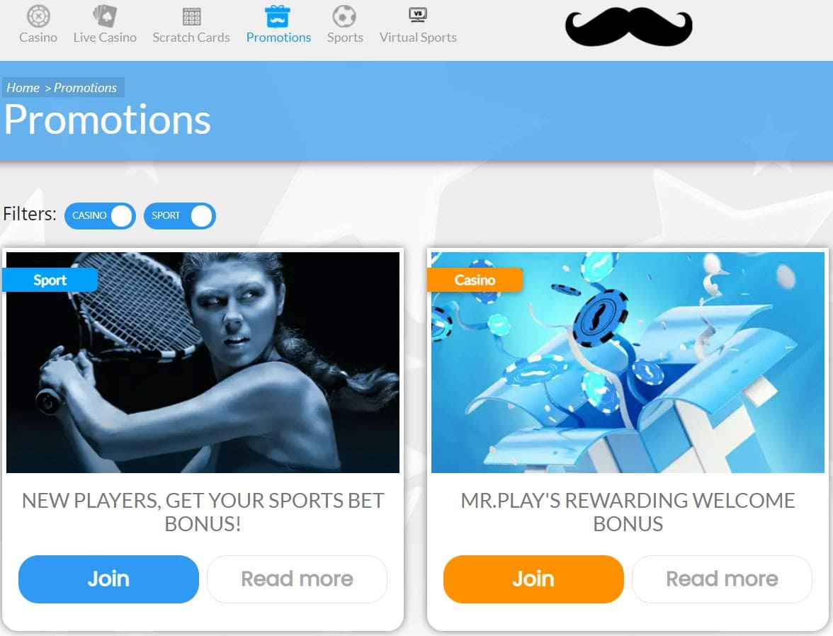 Mr Play Casino Promo