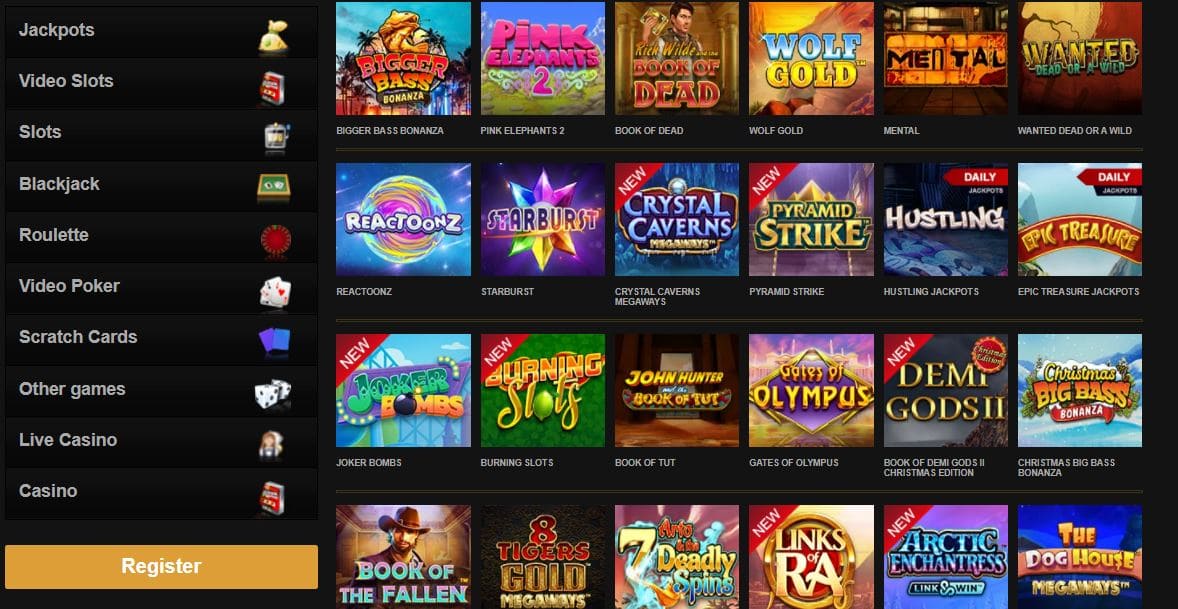 Videoslots Casino Games