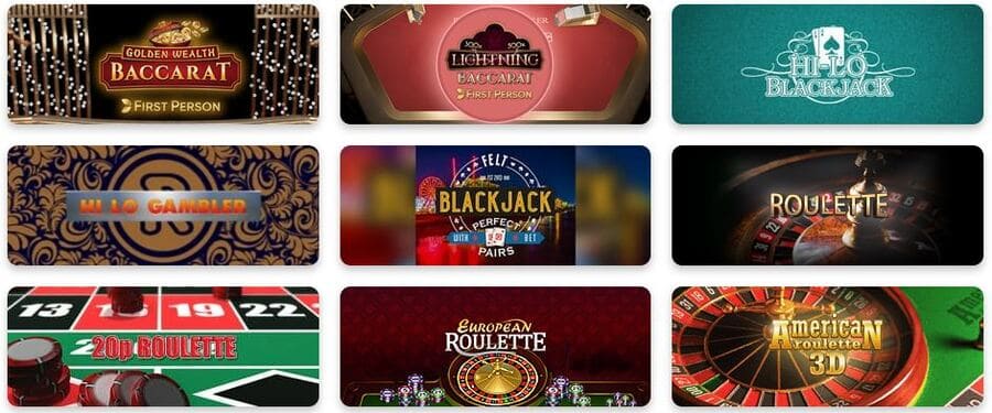 Vegas Kings Table Games