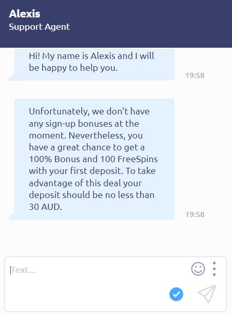 Rocket Play Casino chat
