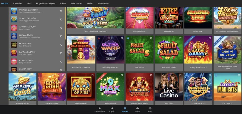 Luxury casino games