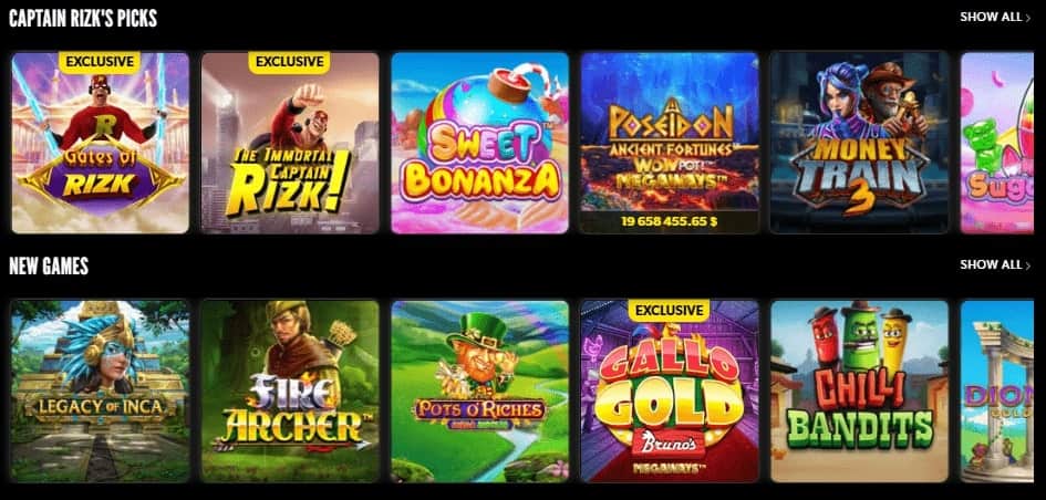 rizk casino progressive jackpots
